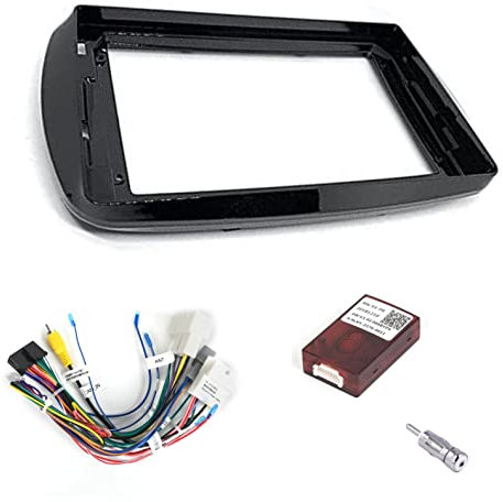 Sound-way Kit de Montage Autoradio, Façade Cadre de Radio 9 Pouces, Adaptateur Compatible avec Smart ForTwo 3 W453 C453 A453 (2014 – 2020)