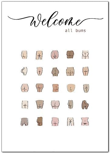artpin® Poster humoristique pour WC d'invités - Impression d'art - Décoration de salle de bain DIN A4 - Images avec citations et citations - B13