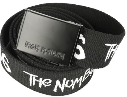Iron Maiden Logo Unisex Gürtel schwarz 100% Polyester Band-Merch, Bands