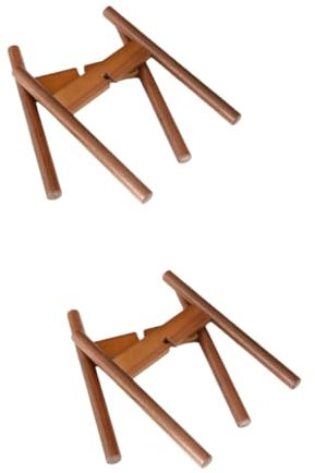 Yardwe 2st Blumentopfhalter Aus Holz Pflanzständer Blumenstand Pflanzengestell Blumenregal Regal Moderner Pflanzenständer Pflanzgefäß Aus Holz Ausstellungsstand Nordisch Hölzern