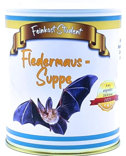 Fledermaus - Suppe aus der Dose, Scherzarktikel, Lustige Geschenkidee, Party-Brüller, Spaßgeschenk, Nikolausgeschenk, Halloween, Geburtstagsgeschenk