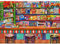 HUADADA Puzzle 1000 Teile für Erwachsene und Kinder, Impossible Game, Puzzles-Geschenk, Clevere Rätsel, Puzzles Farbenfrohes, Puzzle mit Süßigkeitenladen-Motiv