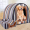qing yun Große Hundehütte, luxuriös, warmes Hundekissen, Größe XL, XXL, für den Innenbereich, großes Hundebett, Katzenhöhle, Iglu, für drinnen und draußen, waschbar (3XL 105 x 80 x 78 cm, J)