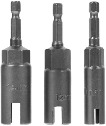 Gadpiparty 3pcs Wing Nut Driver Bit Handle Nut Removal Tool for Eye Screws Bolts Drill Bit Socket Wrenches Tool Drill Adapter Slot