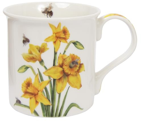 The Leonardo Collection Bee-Tanical - Daffodils and Bees Fine China Mug