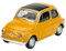 Welly FIAT Nuova 500 Giallo 1/43-1/49 Metal Modello Auto The Cast Nuovo in Scatola