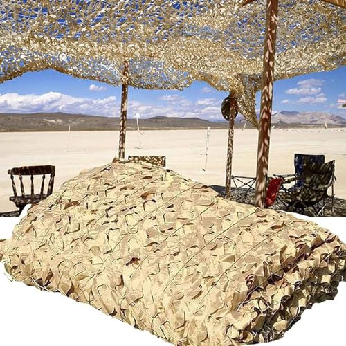 KDHKDFN Filet De Camouflage Wavy Sable pour pergola Decorating Toile d’ombrage avec Filet pour la terrasse Serre Potager décoration 3x5m/9.8x16.4ft
