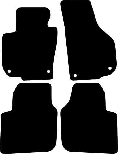 Kovvar Fußmatten passend für Skoda Superb 2008-2015 Passend zur Ausführung: 2 | Elektrische Sitzverstellung | Qualität: Basic