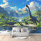 Art Papier Peint Intissé 3D Monde Des Dinosaures 200x140 cm Muraux Tapisserie Photo Décoration Murale, Papier Peint Salon Chambre Bureau Couloir Peinture Murale Décor