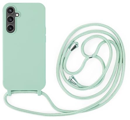 betterfon Handykette Kompatibel mit Samsung Galaxy S23 FE | Necklace Hülle mit Band, Handyhülle zum Umhängen | Case mit Handykordel, Stoßfeste Schutzhülle zum Umhängen Kordel | Mintgrün