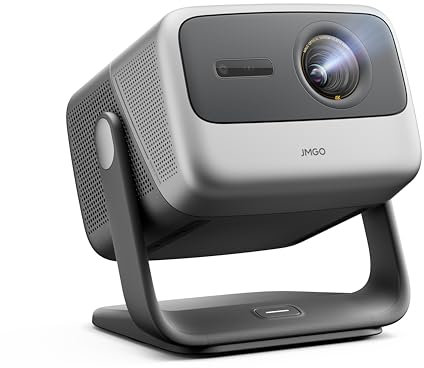 JMGO N1S Pro Projecteur Video 4K Triple Laser, 2250 ISO Lumens, Contraste 1600:1, Netflix, GTV, Autofocus 360° Temps Réel, 300 Retroprojecteur Portable, Dolby Digital Plus, Vidéoprojecteur Exterieur