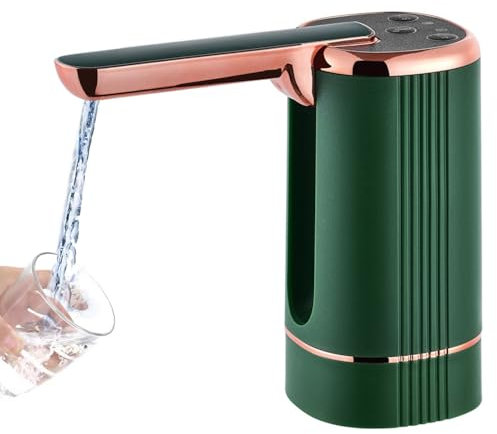 Distributeur Bouteilles d'eau Electrique, Pompe à Eau Pliable à 3 Modes Robinet Bouteilles Universel avec Tuyau Silicone 50cm pour Bureau, Maison, Cuisine, Bureau