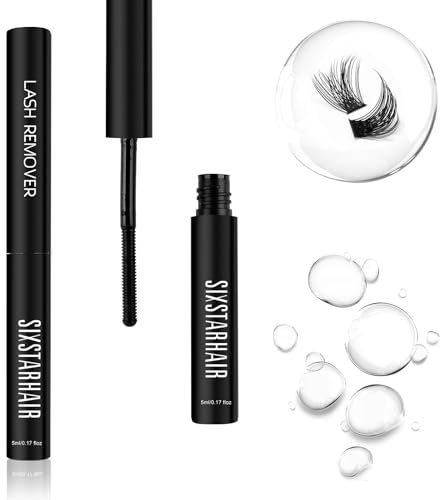 Sixstarhair Remover Extension Ciglia 5ml Rimuovi Colla Trasparente Ciuffetti Extension Ciglia Remover Fai da te a casa Rimuove Rapidamente le Ciglia Finte Remover Ciglia Extension