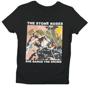 Roses T-Shirt – She Bangs The Drums - Unisex, 100% Cotton, Available in Sizes S to 5XL