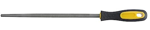 AKLOSIPY 10 X 250 Mm Große Feile mit Griff, Runde Feile, Stahlfeilenwerkzeug mit Griff, 10 X Runde Feile mit Mittlerer Zahnung, Runde Feile, 10 Zoll Runde Stahlfeile, Raspel mit Griff,