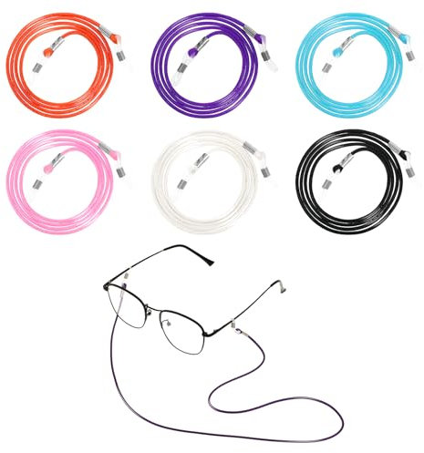 Brillenband 6 Stück Damen Bunt Verstellbar Sonnenbrillen Band Schnur Brillenketten Sport Brillenband für Damen und Herren