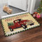 FOSDICK Weihnachtsteppich, 40x60cm LKW Fussmatte Weihnachten, rutschfest Waschbar Weihnachts-Fußmatte, Weihnachts Fußmatte, Fußmatte Weihnachten, Teppich, Türmatte für Innen & Außen