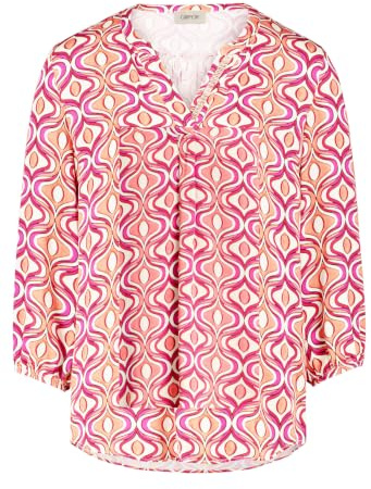 Cartoon Damen Bluse Kurz 3/4 Arm Bluse