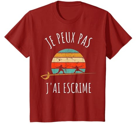Escrimeur Jeu d'escrime Je Peux Pas J'ai Escrime T-Shirt