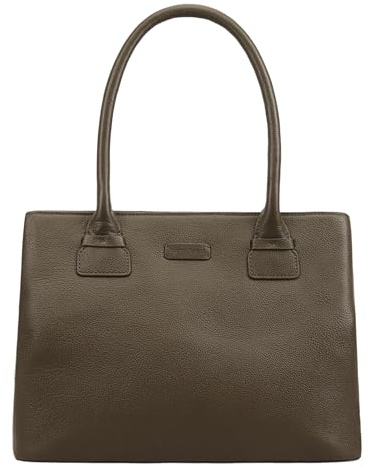 Lloyd Baker London – DAISSY Leather Shoulder Bag: Women's Modern Classic Design in 100% Genuine Full Grain Leather with Triple Compartments