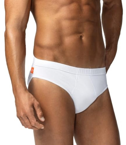 Liabel Slip Uomo (Pacco da 3) in Cotone, Mutande con Elastico, Confezione da 3 Pezzi, Bianco/Nero/Grigio (IT, Testo, XL, Regular, Regular, Bianchi)