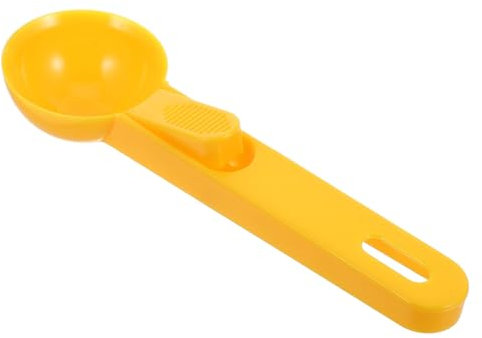 LIGIGWASH cucharada de helado herramienta de sandía pequeña bola de Cuchara de hielo de plástico para congelador palas para productos secos pala de helado páginas Yellow