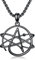 HARMONY BOLA Collier athée en argent sterling 925 avec pendentif athée noir - Bijou d'anniversaire pour homme et mari, Argent sterling