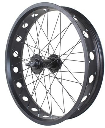 20 24“ 26 Zoll E-Bikes Vorderrad 4,0 Fat Tire 6 Schrauben Scheibenbremsnabe, Bolt-On, Aluminiumlegierung Fahrradfelge Für Schnee/Strand-Fahrrad 36-Loch A/V(24)
