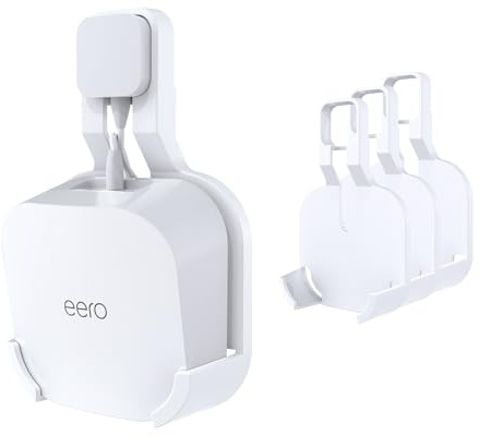 Outlet Wall Mount for eero 7 Mesh System No Drill Cable Management Holder | 3 pack
