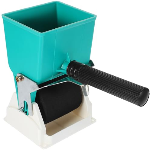 Rullo Applicatore Colla Contenitore Portatile Manuale Regolabile | Design Ergonomico in Abs, Alluminio e Spugna, Verde, per Rivestimento Fai