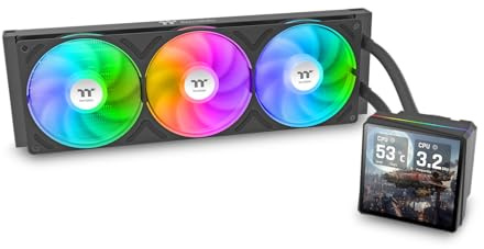 TH360 V3 Ultra ARGB | All-in-one water cooling | 3.95 TFT LCD display | Rotatable pump head | Single frame fan | Black