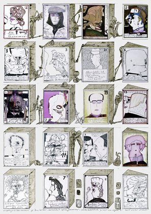 Horst Janssen Deutschland Deine Ganoven Poster Plakat Kunstdruck