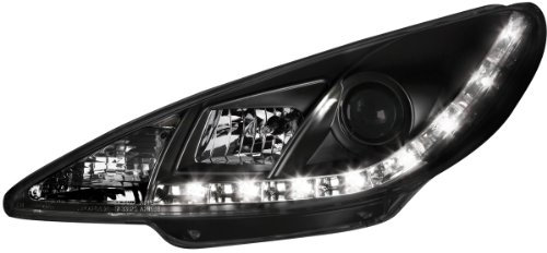 SWP02LGXB Tagfahrlicht Scheinwerfer Frontscheinwerfer schwarz Hauptscheinwerfer