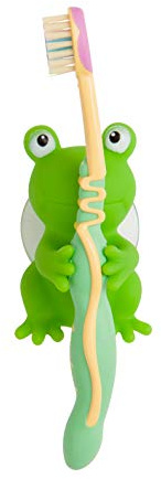 Mommy's Helper MOH-22292 Froggie Zahnbürstenhalter-Set, Frosch und Ente