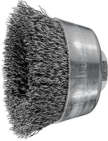 PFERD Topfbürste ungezopft TBU | Ø 60mm M14 Stahl-Draht-ø 0,30 | 43468902 – für Winkelschleifer