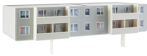 Faller FA 130802 - Plattenbau P2 Ergänzung, Zubehör für die Modelleisenbahn, Modellbau