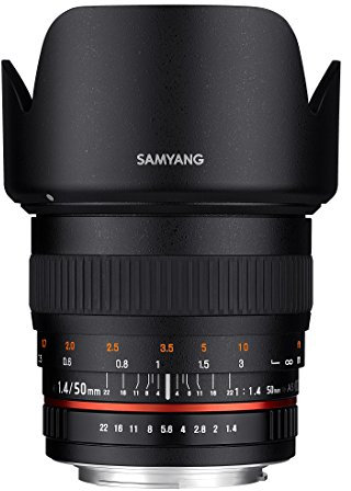 Samyang SY50M-N Teleobjektiv für Nikon Digital SLR (50 mm, F1.4)