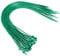 Nylon Plastic Cable Ties Long and Wide Extra Large Zip Ties Black and White wrap 50 pieces (Green, 4.8mm x 450mm)
