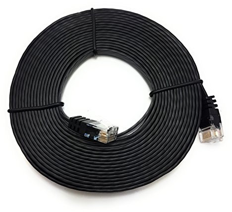 MainCore 4m Long FLAT CAT6 Ethernet LAN Patch Cable Low Profile GIGABIT RJ45 (Available in 0.5m, 1m, 2m, 3m, 4m, 5m, 6m, 10m, 15m, 20m) (4m)