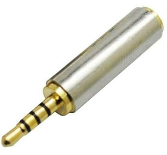 ISTARCOMPUTER Adaptateur Audio Jack Métallique – Mâle 2,5 mm vers Femelle 3,5 mm | Stéréo AUX | Connecteur Compact