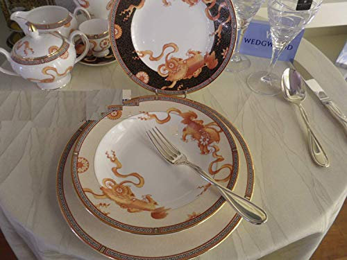 Wedgwood Dinasty Servizio 40 Pezzi Composto da (12 Piani cm 27-12 Fondi cm 23-12 Dessert cm 20)+ 1 insaltiera- 1tondo - 1ovale cm 39 1 Ovale cm 35