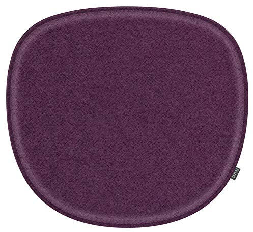 Feltd. Filz-Sitzkissen kompatibel mit Verner Panton Chair, Eggplant | Größe 36 × 40 cm; gepolstert; mit Antirutschbeschichtung