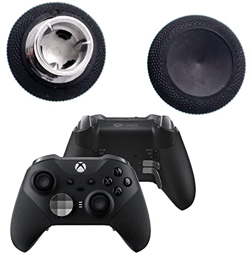 Deal4GO Set di 2 levette magnetiche di ricambio corte concave, analogiche, per controller Xbox One Elite 2, colore nero (non compatibile con Elite V1)