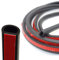 Car Door Seal Strip 5M/16.4Ft Long Big D-Type Self Adhesive Automotive Rubber Draught Seal Weatherstrip for Car Window Door Soundproofing Engine Cover