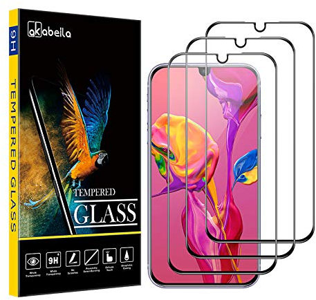 AKABEILA Vetro Temperato Huawei P30, Compatibile per Huawei P30 Pellicola Protettiva [3 Pezzi] [Copertura Totale] HD Anti Graffio Pellicola [Durezza 9H] Proteggi Schermo, Nero