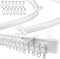 UrbanRed Flexible Ceiling Curtain Track, 7 Meters (22.9FT) - Room Divider, Curtain Rod, Ceiling Track, Wall Divider Curtain, Ceiling Mount, RV Rail, Shower Corner, Long Curved Hospital Privacy System