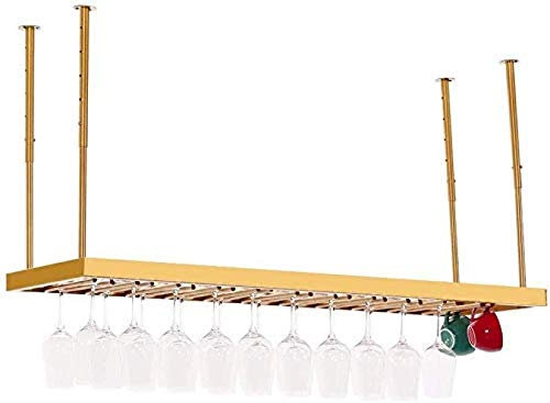 Weinregal, Schwimmende Regale Weinglas Verkehrt Herum Einfach Zu Installierende Desktop-Wandbehang Mit Weinglashalter, Weinregal Home & Kitchen Dekor, 120cm