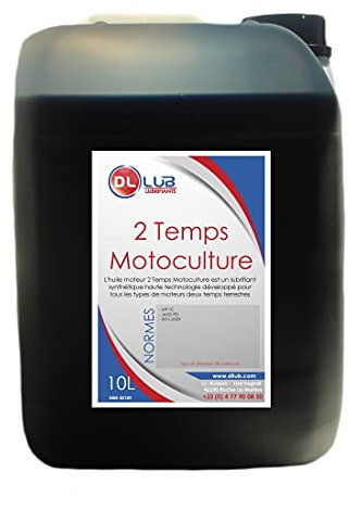DLLUB - Huile moteur 2 temps motoculture - 10 litres