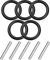 10 Pcs Replacement Pin and O-Ring for Impact Socket, 3.5 mm Impact Ring and Pin 3 x 24mm Socket Pins Accessories for Impact Socket Scaffolders, Impact Wrench, Pressure Washer