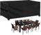 Garden Furniture Covers Waterproof Outdoor - 242 x 162 x 100cm Rectangular Rattan Patio Furniture Cover - Heavy Duty Large Protective Cover for Outside Sofa Table Chairs Set
